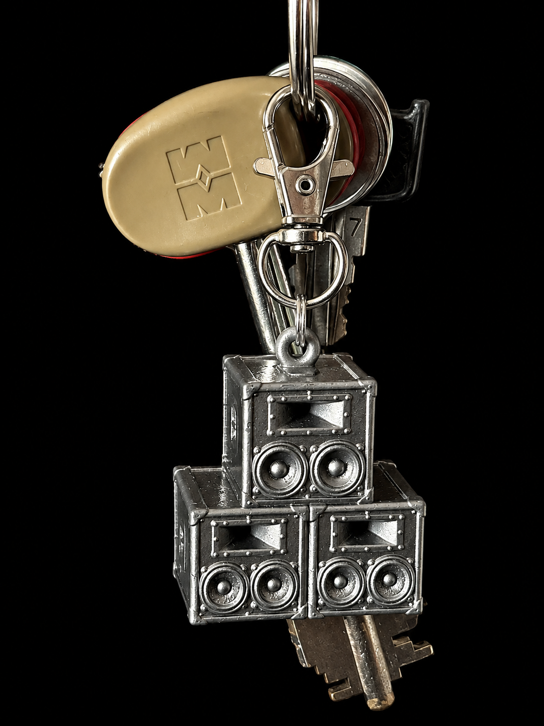 Cassa Dritta Full Silver — keychain